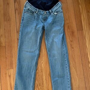 Abercrombie & Fitch Maternity Light Blue Straight Leg Jeans